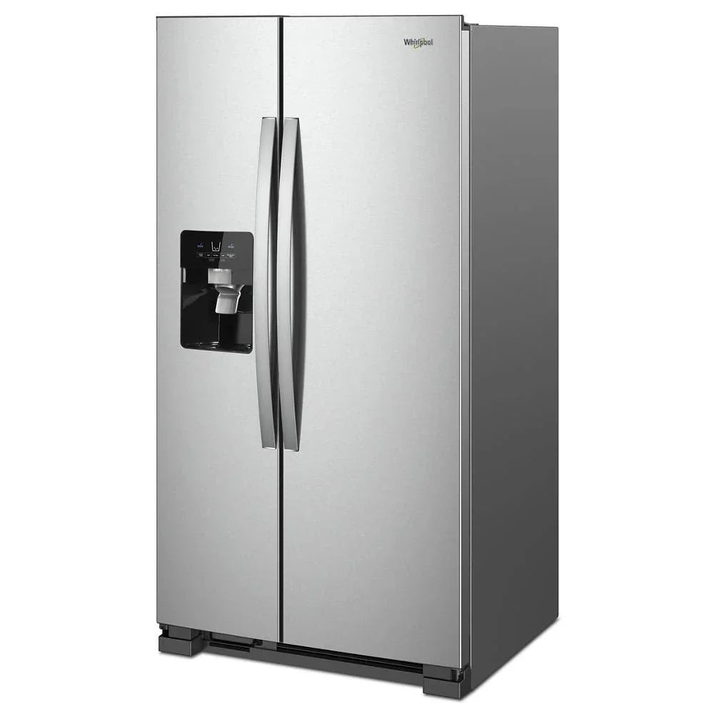 Side-By-Side Refrigerator, 36-Inch Wide, 24 Cu. Ft., Stainless Steel