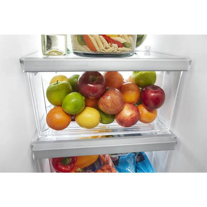 Side-By-Side Refrigerator, 36-Inch Wide, 24 Cu. Ft., Stainless Steel