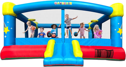 Causeair Inflatable Bounce House 15ft x 14.8ft, Reinforced PVC Bounce Floor, 6 Kids