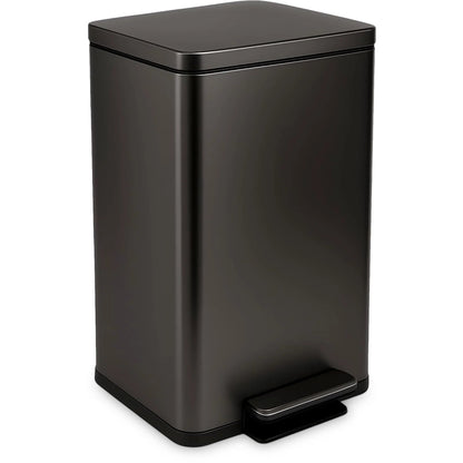 13.2 Gallon Stainless Steel Step Kitchen Trash Can With Odor Control