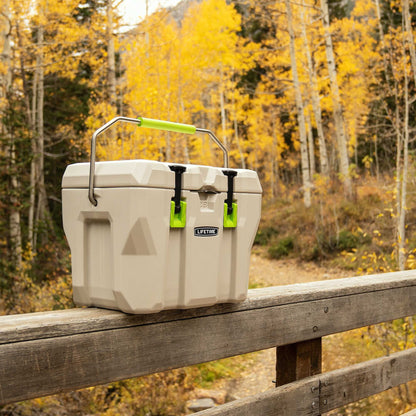 Lifetime Bear-Resistant High Performance Camping Cooler, 28 qt, 20 Can Capacity, Boulder Gray - 91289