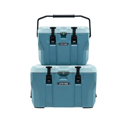 Lifetime Bear-Resistant High Performance Camping Cooler, 28 qt, 20 Can Capacity, Boulder Gray - 91289