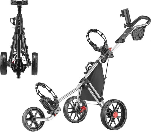 Caddytek CaddyLite 11.5 V3 3-Wheel Golf Push Cart - SuperLite Deluxe