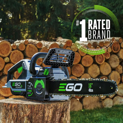 EGO POWER+ 16 Inch 56V Battery Powered Chainsaw With 4.0Ah Battery And Charger - CS1613