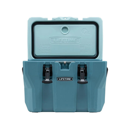 Lifetime Bear-Resistant High Performance Camping Cooler, 28 qt, 20 Can Capacity, Boulder Gray - 91289
