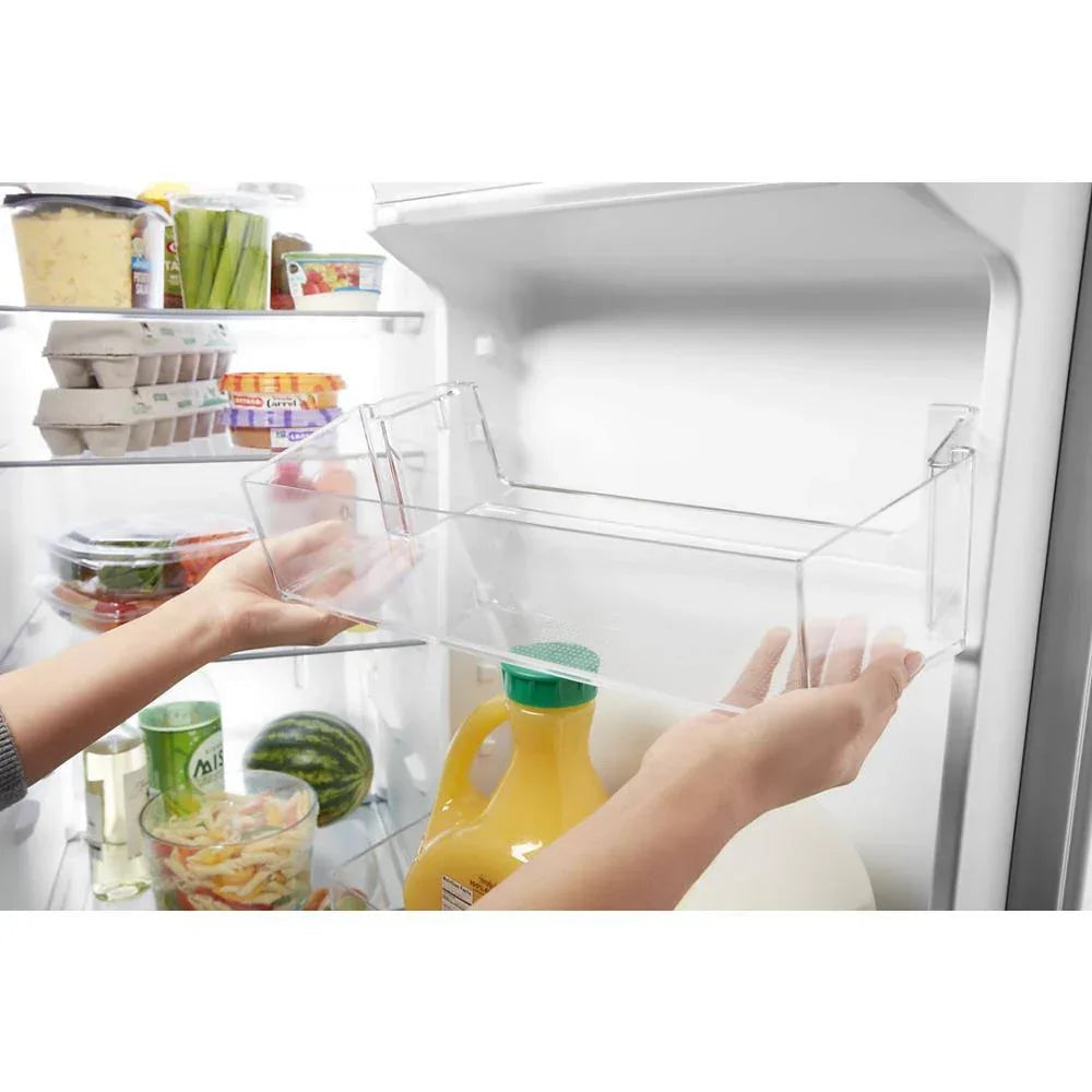 Side-By-Side Refrigerator, 36-Inch Wide, 24 Cu. Ft., Stainless Steel