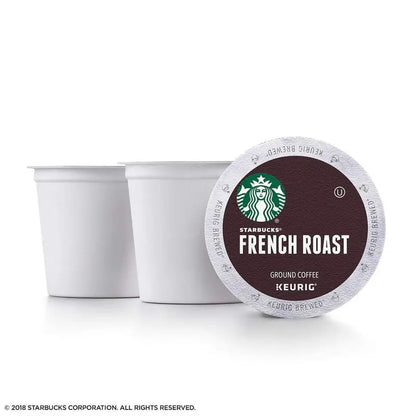Starbucks French Roast Dark Roast Coffee K-Cup Pods, 72 Count